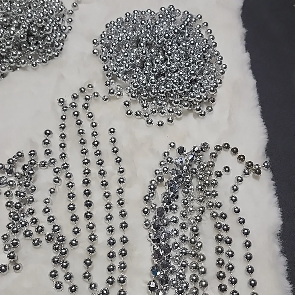 Sparkling ✨️ SILVER COLOR Beads for crafters.